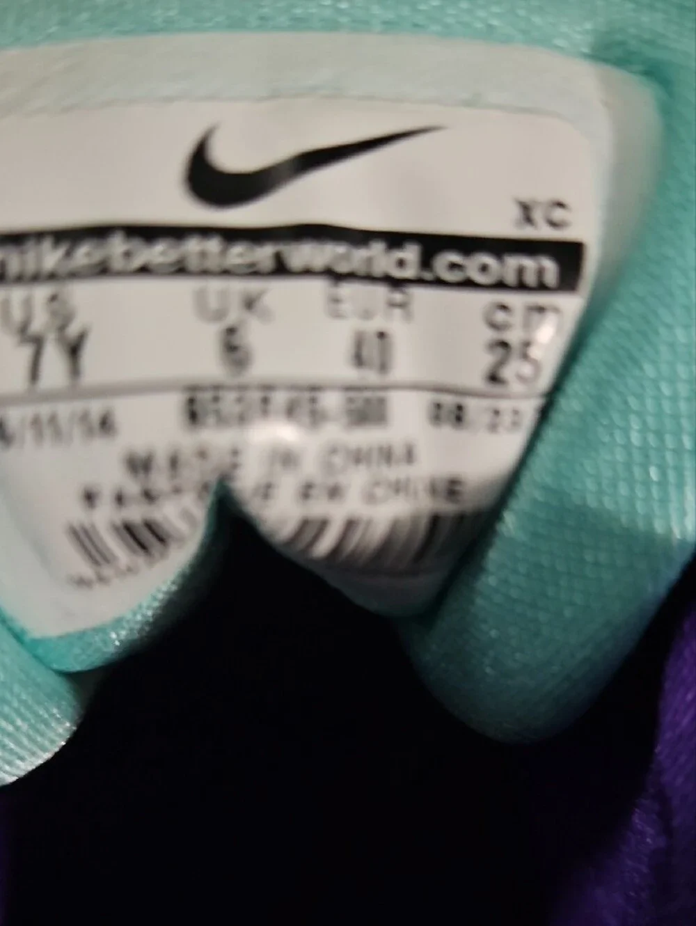 Nike Lebron Purple and Black ZOOM High-Top Sneakers